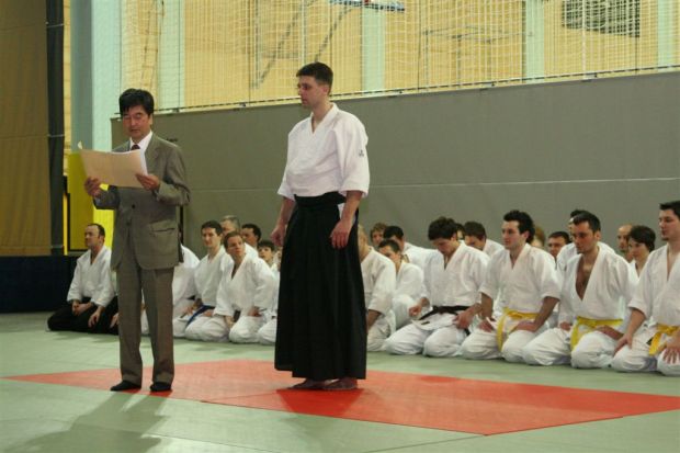 Predstavitev aikida priznanja Japonskega veleposlaništva